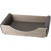 Ferplast Kuna 60 - Дървено легло за кучета с мека подплата за повече удобство 58/36.5/15 см